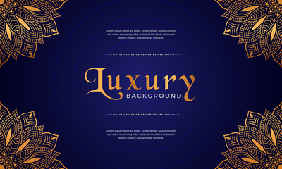 Luxury mandala background with floral ornament pattern. Hand drawn gold mandala design. Vector mandala template for decoration invitation, cards, wedding, logos, cover, brochure, flyer, banner.