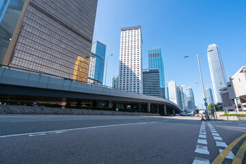 Fototapeta na wymiar Hong Kong's modern urban architectural landscape