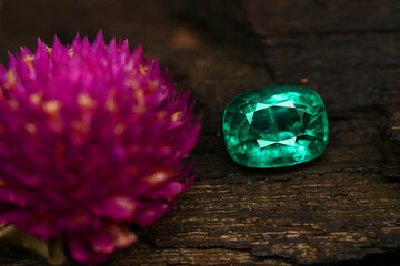 Emerald Gemstone Beauty Shot background