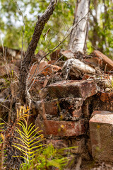 Pile of bricks in Glassford