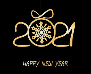 2021 Happy New Year background