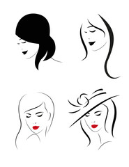 Set of  Beautiful stylish Women