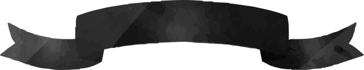 Black Watercolor-like title ribbon
