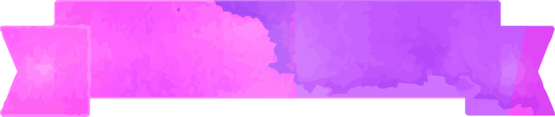 Fototapeta na wymiar Purple Watercolor-like title ribbon