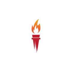 Torch  Logo Template vector symbol