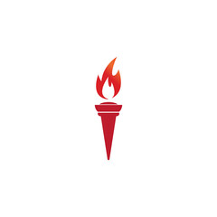 Torch  Logo Template vector symbol