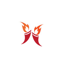 Torch  Logo Template vector symbol