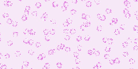Light purple, pink vector texture with disks.