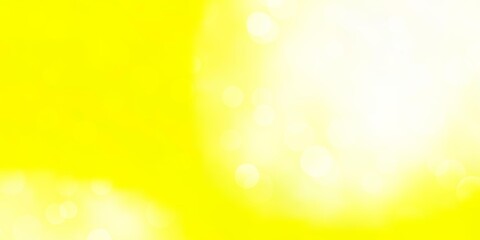 Obraz premium Light Yellow vector pattern with spheres.