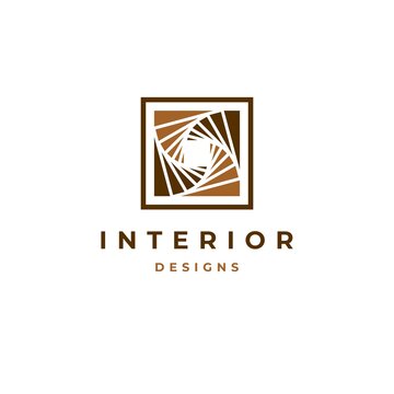 Interior logo design illustration vector template