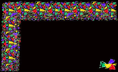 Abstract invitation vip card, vector illustration