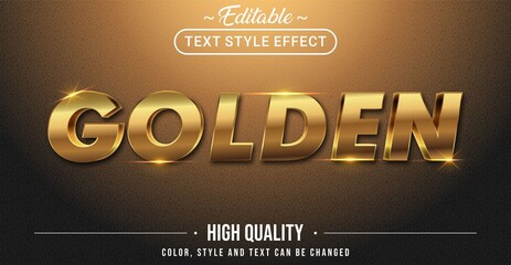 3D luxury golden text effect - Editable text effect