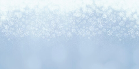 3d illustration Winter and white snow flakes.