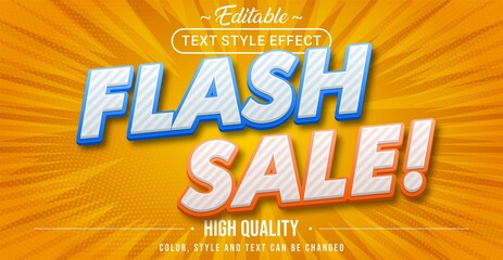 Modern flash sale text effect - Editable text effect