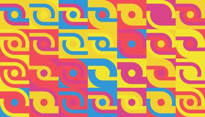 Circular Abstract Vector Pattern Design