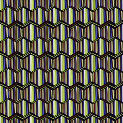 seamless abstract print. seamless vector pattern with geometric pattern in bright stripes. ornament for wallpapers, textiles, prints