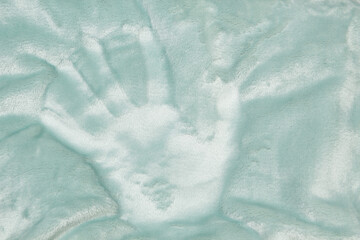 The blanket of furry fleece fabric. A background soft plush fleece material with a lot of relief folds