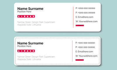 Email Signature, Set of email signature template design, Modern Email Signature template, 
