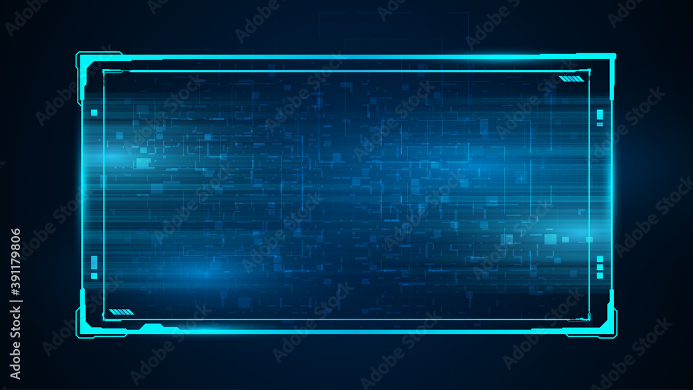 Poster abstract futuristic technology computing frame layout design concept background eps 10 vector