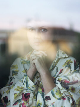 Girl through the window