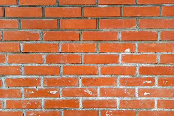Old brick wall with weathered stains. Abstract background for project and design.