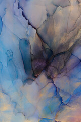 Fototapeta premium Alcohol ink art.Mixing liquid paints. Modern, abstract colorful background, wallpaper. Marble texture.Translucent colors