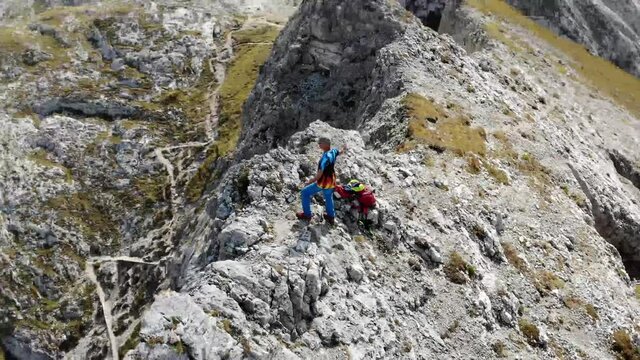 Dolomiti con drone