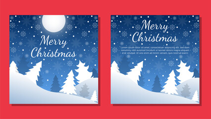 Christmas background card templates. Vector design element. Set of brochure, poster templates. Vector illustration