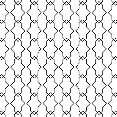 Trendy line art abstract geometric seamless pattern, texture background. Suitable for arts and decorative printing such as covers, banners, fabrics and clothing. Vector