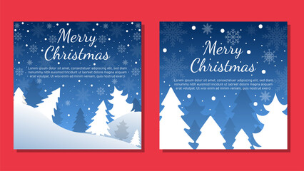 Christmas background card templates. Vector design element. Set of brochure, poster templates. Vector illustration