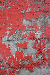 colorful peeling paint on a wall