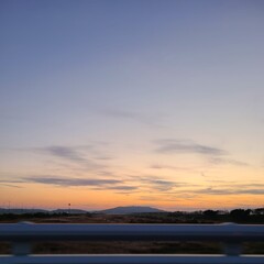 Obraz premium sunset over the river