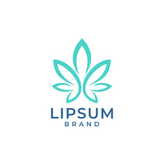 Simple And Minimalist Cannabis Logo Design 