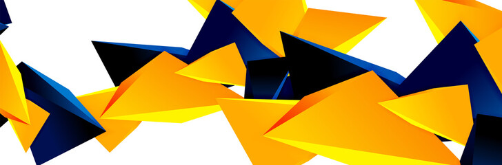 Triangle mosaic abstract background, 3d triangular low poly shapes. Geometric vector illustration for covers, banners, flyers and posters and other