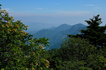 Fototapeta na wymiar 倉手山から見た飯豊連峰