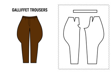 Galliffet trousers for woman.