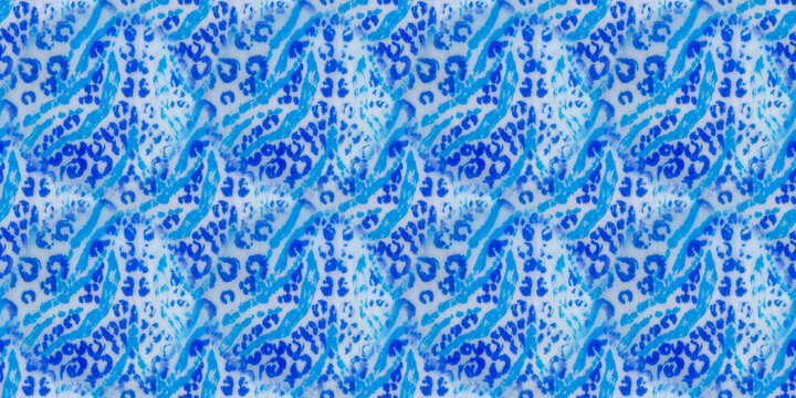 Safari Vintage. Colorful Leopard Design Pattern.