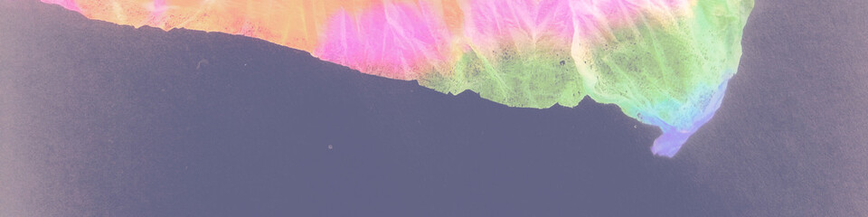 Erbu Dye Design. Elegant Color Splash. Multicolor