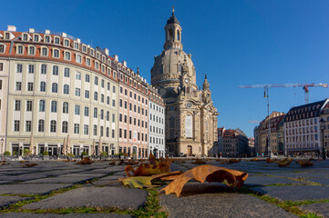 Dresden Sachsen Frauenkirche Deutschland Himmel 