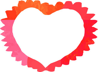 Warm Watercolor-like handwriting Cute heart