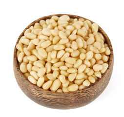 pine nuts isolated on white background