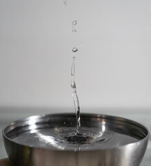 Gota de agua. Fotografía macro, close up.
