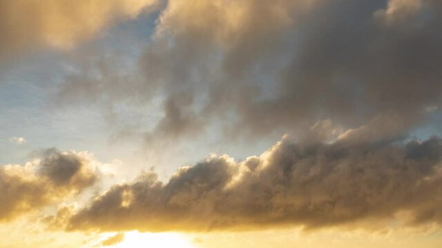 4K リゾートの夕焼けのタイムラプス