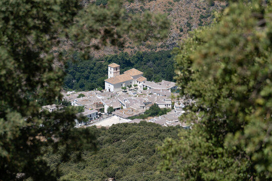 The town of Bubion in the foothills of the Sierra Nevada mountain