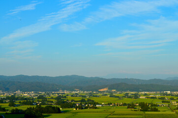 Obraz premium 田園散居集落