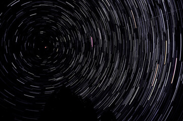 樽口峠から見た星景