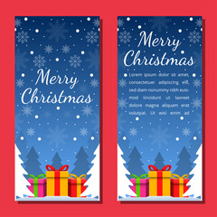 Christmas background card templates. Vector design element. Set of brochure, poster templates. Vector illustration