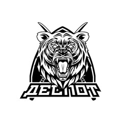 Esports Clan Gaming Logotype - Despot Black & White