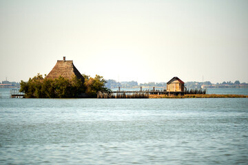 Casoni. Typical buildings of the Lagoon of Marano, Italy