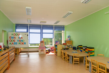 Empty Estonian Elementary Grade School